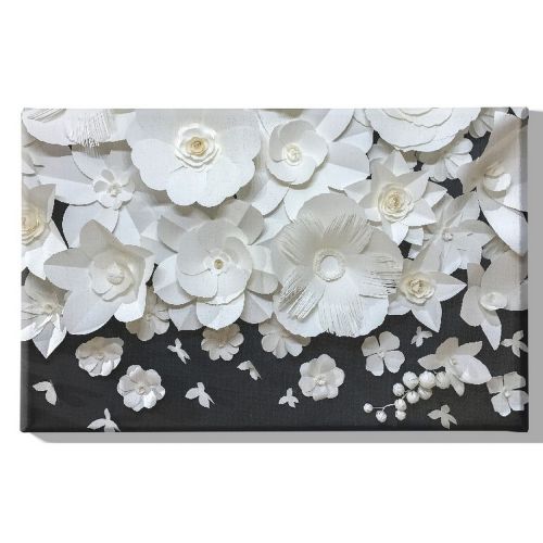 EPIKASA Canvas Print Flowers 3 - Black 70x3x45 cm