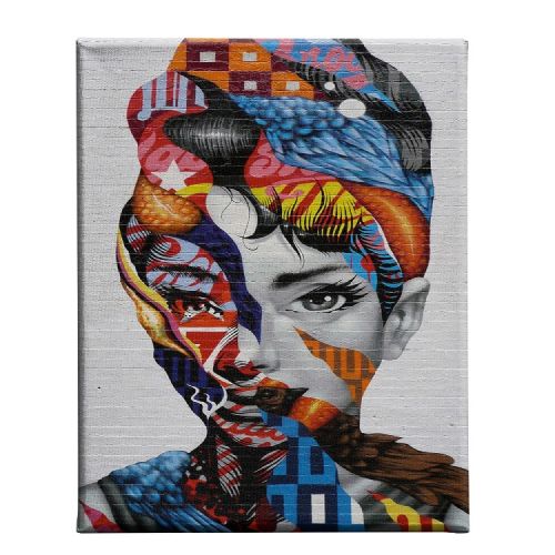 EPIKASA Canvas Print Woman 5 - Multicolor 45x3x70 cm
