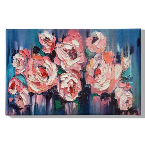 EPIKASA Canvas Print Flowers 7 - Pink 70x3x45 cm