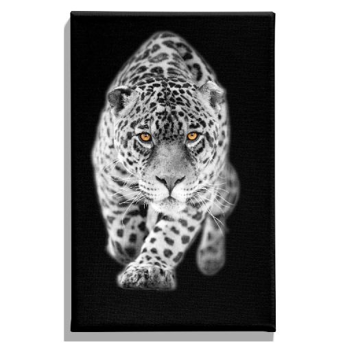 EPIKASA Stampa su Tela Leopardo - Nero 45x3x70 cm