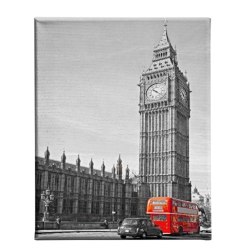 EPIKASA Stampa su Tela Londra - Rosso 45x3x70 cm