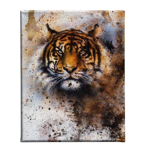 EPIKASA Stampa su Tela Tigre - Arancione 45x3x70 cm