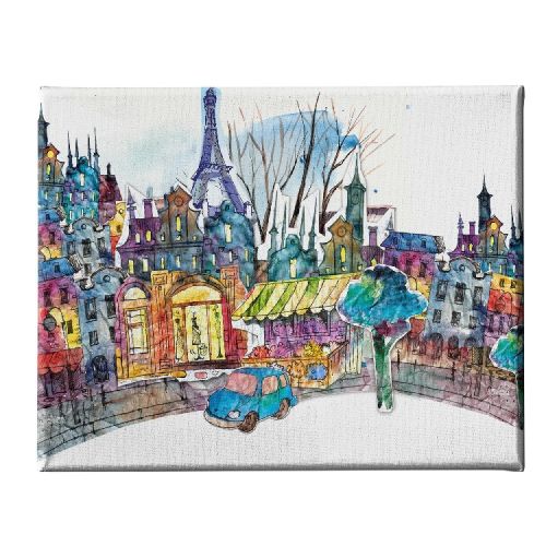 EPIKASA Canvas Print Paris - Multicolor 70x3x45 cm