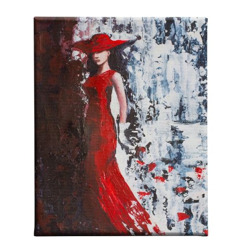 EPIKASA Canvas Print Woman 4 - Red 45x3x70 cm
