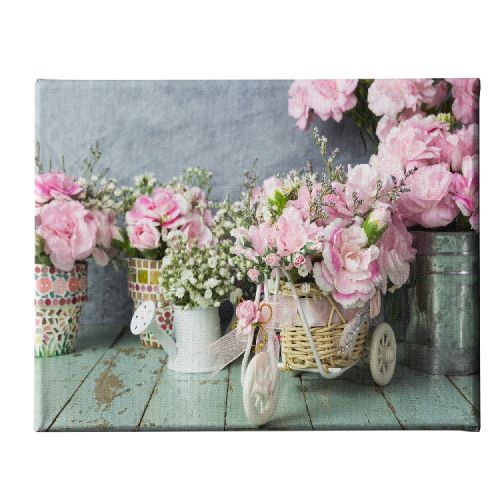 EPIKASA Canvas Print Flowers 5 - Pink 70x3x45 cm