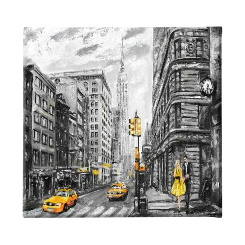 EPIKASA Canvas Print New York 3 - Black 60x3x60 cm