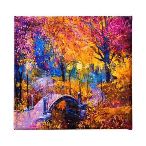 EPIKASA Canvas Print Bridge 3 - Multicolor 60x3x60 cm