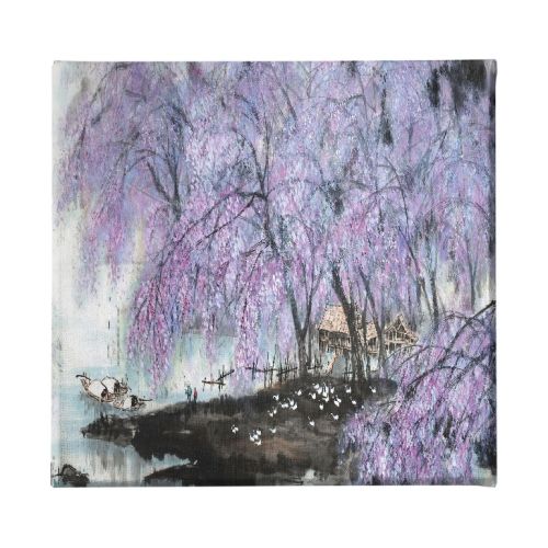 EPIKASA Canvas Print Tree 3 - Purple 60x3x60 cm