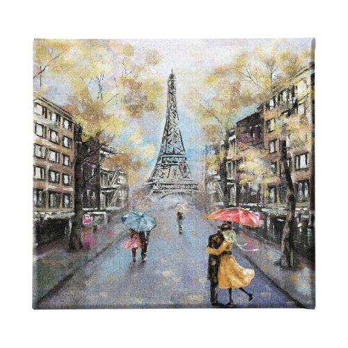 EPIKASA Stampa su Tela Torre Eiffel 04 - Multicolore 60x3x60 cm