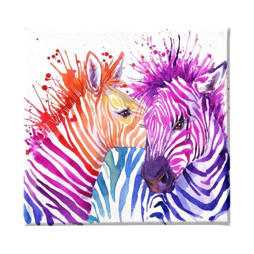 EPIKASA Canvas Print Zebra - Multicolor 60x3x60 cm