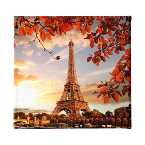 EPIKASA Canvas Print Eiffel Tower 01 - Red 60x3x60 cm