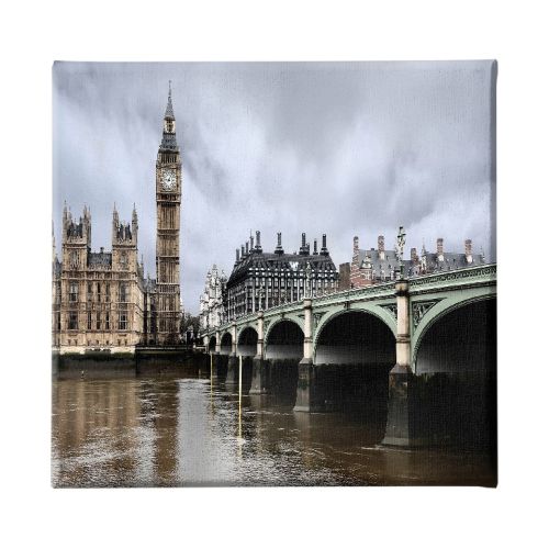 EPIKASA Stampa su Tela Tower Bridge - Multicolore 60x3x60 cm
