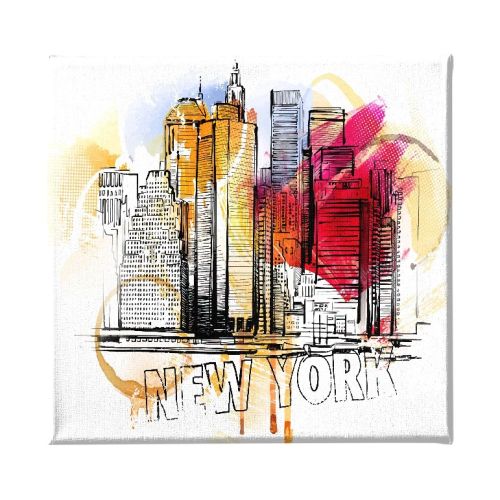 EPIKASA Canvas Print New york 4 - Multicolor 60x3x60 cm