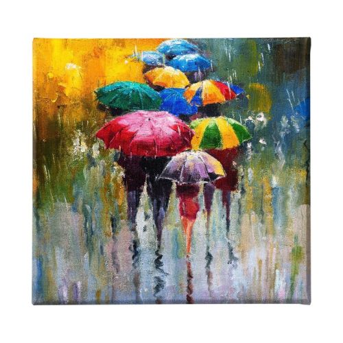 EPIKASA Canvas Print Under the Rain 3 - Multicolor 60x3x60 cm