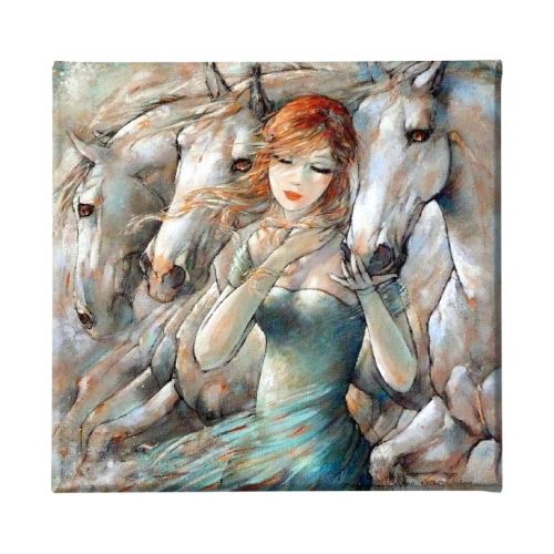 EPIKASA Canvas Print Horses - Multicolor 60x3x60 cm