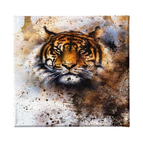 EPIKASA Canvas Print Tiger - Orange 60x3x60 cm