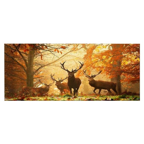 EPIKASA Canvas Print Deer - Orange 100x3x70 cm
