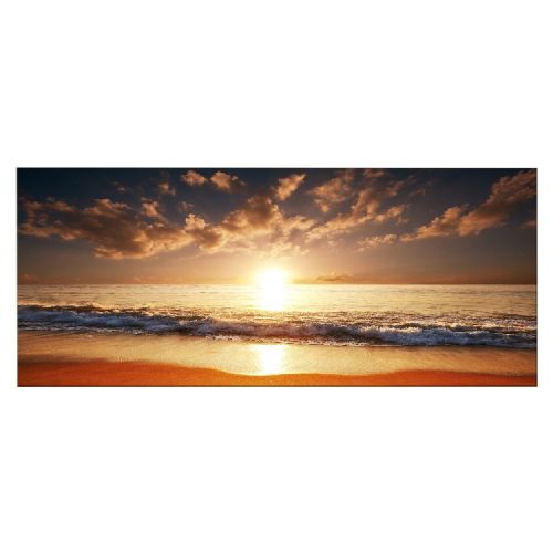 EPIKASA Canvas Print Sunset Over the Sea 2 - Orange 100x3x70 cm