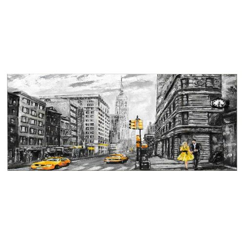 EPIKASA Canvas Print New York 5 - Black 100x3x70 cm
