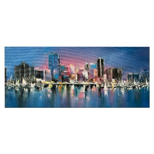 EPIKASA Stampa su Tela Grattacieli - Multicolore 100x3x70 cm