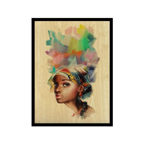 EPIKASA Stampa su Tela Africa 1 - Multicolore 60x2,5x90 cm