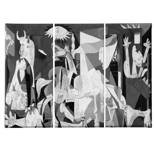 EPIKASA Canvas Print Guernica - Multicolor 40x3x60 cm (3 Pcs)
