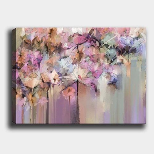EPIKASA Canvas Print Flowers 15 - Purple 70x3x50 cm