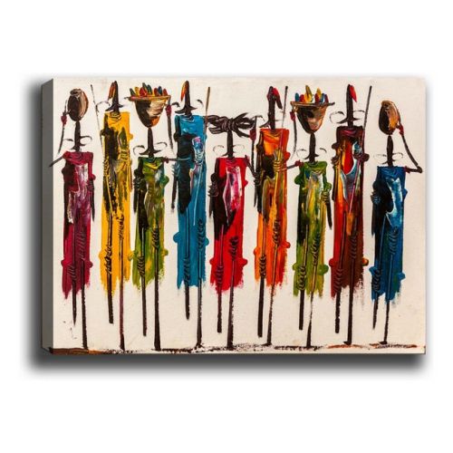EPIKASA Stampa su Tela Africa 2 - Multicolore 70x3x50 cm