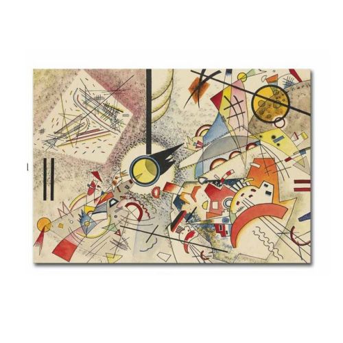EPIKASA Canvas Print Kandinsky Dominant Curve - Multicolor 100x3x70 cm