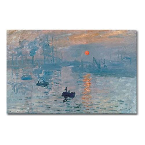 EPIKASA Canvas Print Monet Impression, Sunrise - Blue 100x3x70 cm