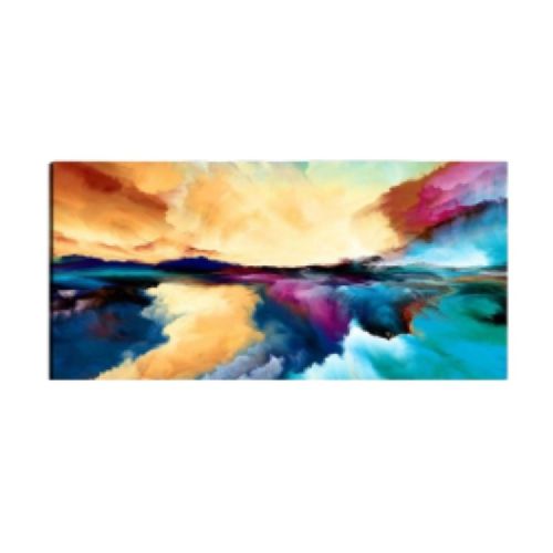 EPIKASA Canvas Print Abstract Colour - Multicolor 100x3x70 cm