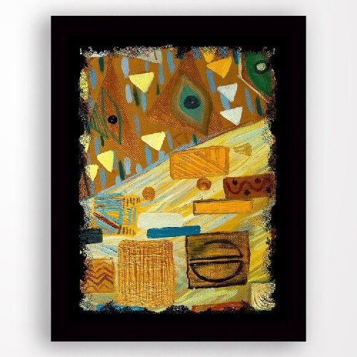 EPIKASA Canvas Print Abstract Colour 9 - Orange 70x3x100 cm