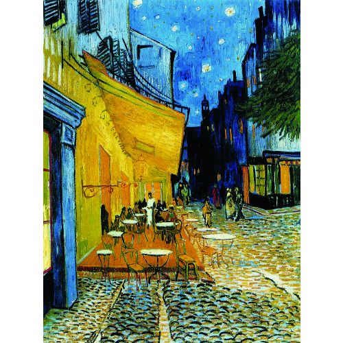EPIKASA Stampa su Tela Van Gogh Terrazza Del Caffè La Sera - Multicolore 120x3x60 cm