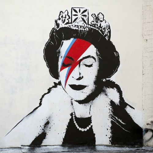 EPIKASA Stampa su Tela Banksy Queen Bowie - Multicolore 60x3x60 cm