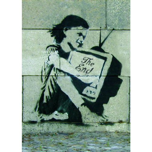 EPIKASA Stampa su Tela Banksy The End - Multicolore 70x3x100 cm