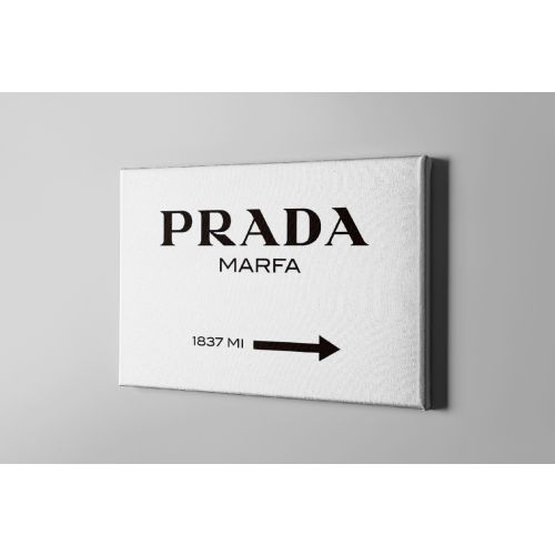 EPIKASA Canvas Print Prada Marfa - White 45x3x70 cm