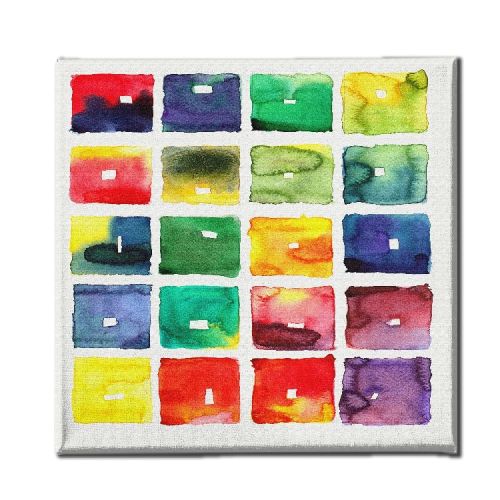 EPIKASA Canvas Print Abstract Colour - Multicolor 60x3x60 cm