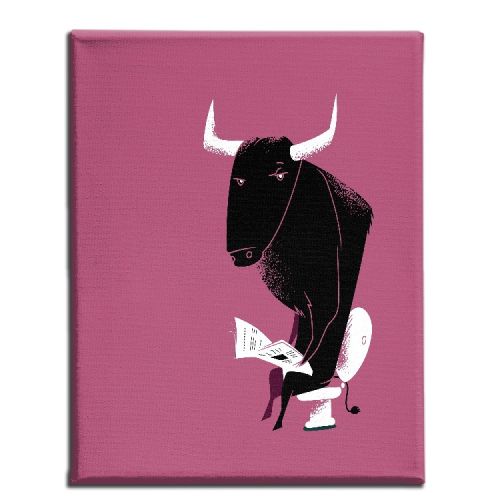 EPIKASA Canvas Print Bull - Multicolor 45x3x70 cm