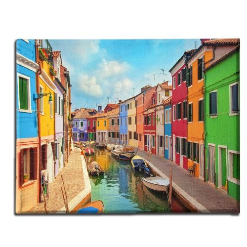 EPIKASA Stampa su Tela Venezia - Multicolore 150x3x100 cm