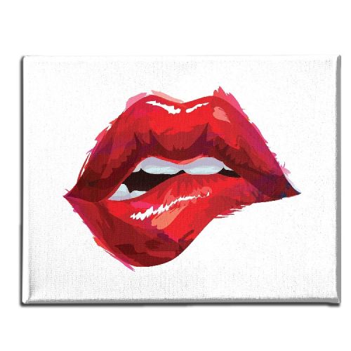 EPIKASA Canvas Print Lips - Red 150x3x100 cm