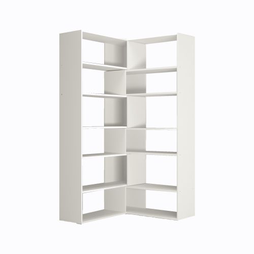 EPIKASA Libreria Twin - Bianco 158x30x179 cm