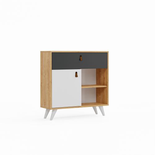 EPIKASA Multiuse Cabinet Pera - Oak 90x30x90 cm