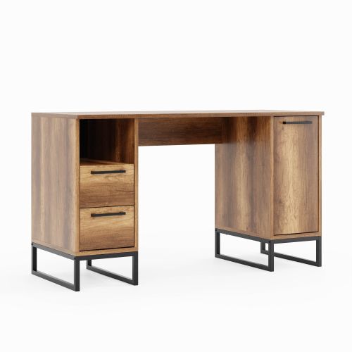 EPIKASA Desk Yukon - Walnut 130x50x75 cm