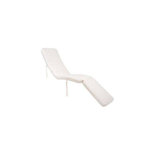 EPIKASA Deckchair Cushion Arrecife - White 197x55x5 cm