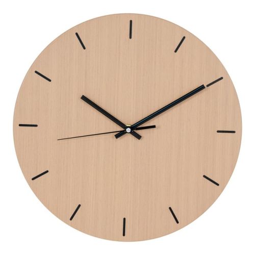 EPIKASA Wall Clock Asti - Brown 3x30x30 cm