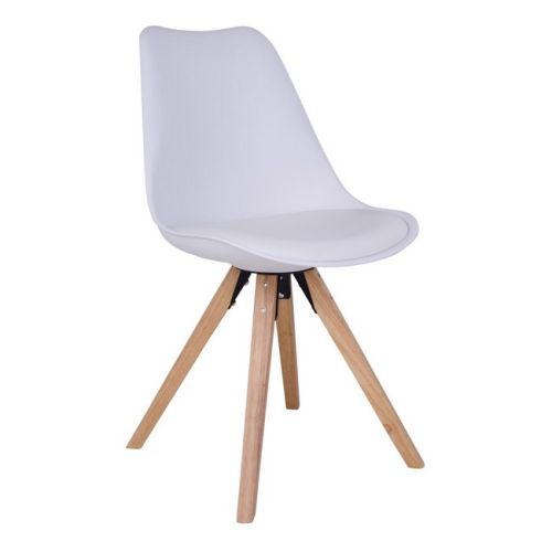 EPIKASA 2 pcs Chairs Set Bergen - White 55x48x86 cm