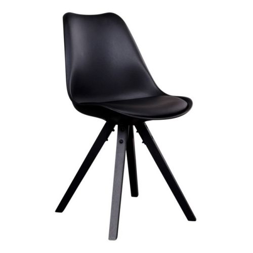 EPIKASA 2 pcs Chairs Set Bergen - Black 55x48x86 cm