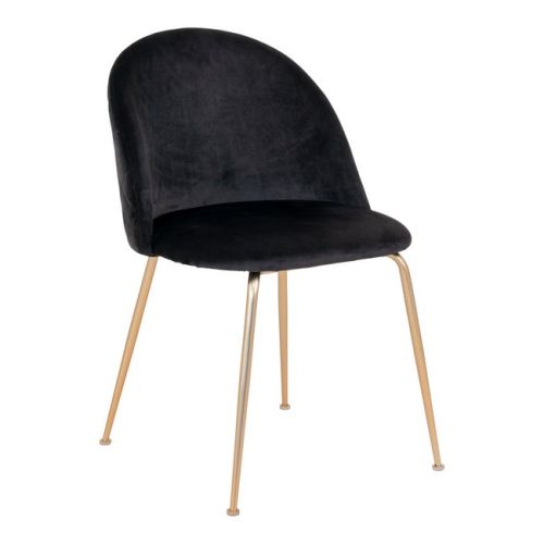 EPIKASA 2 pcs Chairs Set Geneve - Black 52x51x78 cm