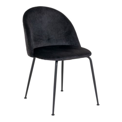 EPIKASA 2 pcs Chairs Set Geneve - Black 52x51x78 cm