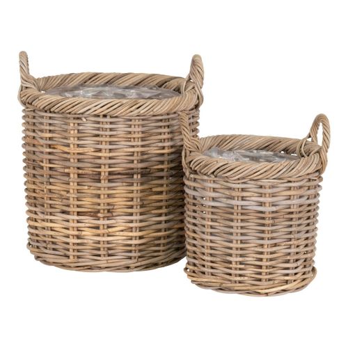 EPIKASA 2 pcs Storage Baskets Set Gili - Brown 40x40x48 cm - 30x30x38 cm